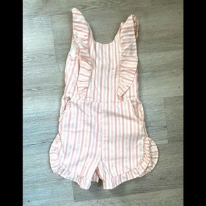 Genuine kids striped romper. Flutter sleeve. 2T